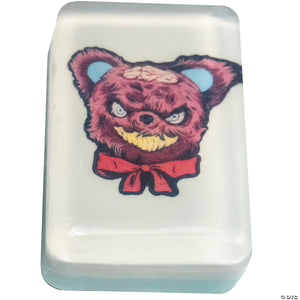 4 5 oz krampus& 8482 teddy image soap bar with balsam & cedar scent~mamcle102