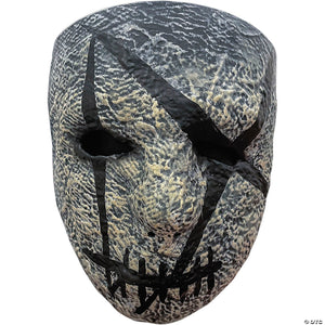 adults silence& 8482 gray injection molded plastic face mask one size~mattin100