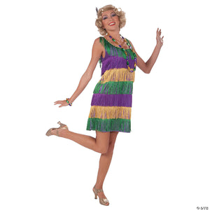 women s mardi gras flapper costume standard~fm67988