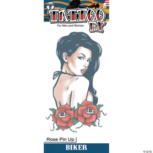 rose pin up biker tattoo fx~dfbkr406