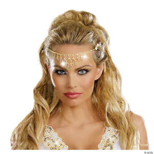 gold glittering rhinestone headpiece~rl9520