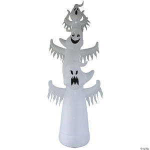 12 blow up inflatable terrorific ghosts trio outdoor yard decoration~vahl19069