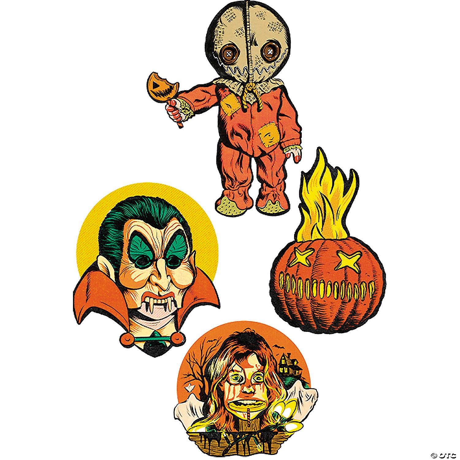 trick & 8217 r treat wall decorations collection series 1~mamcle100