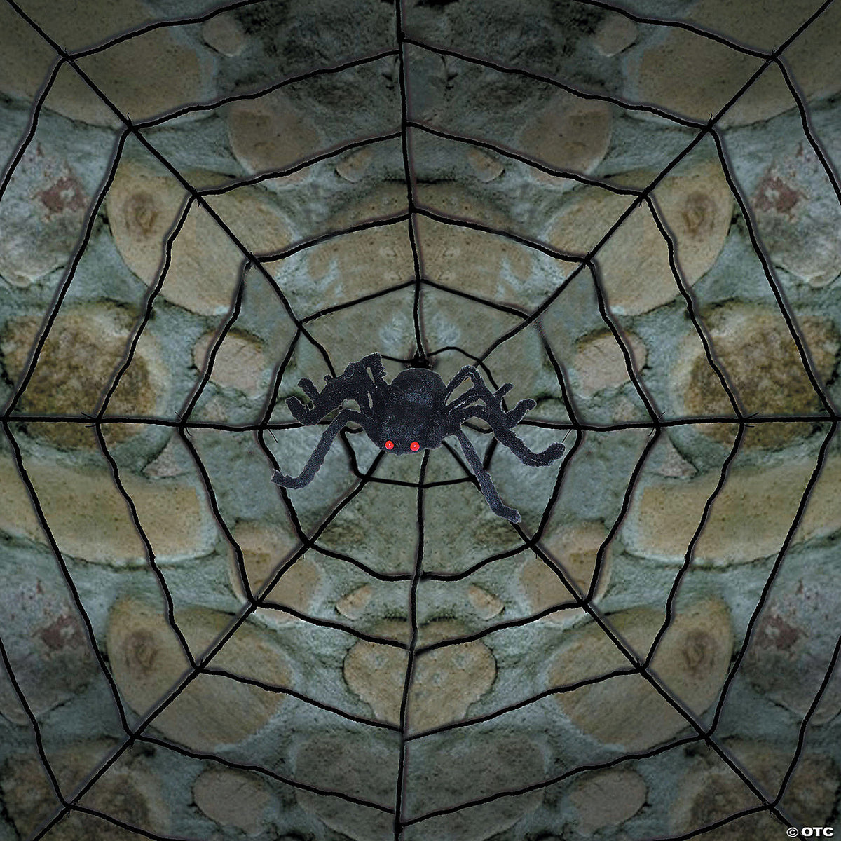 giant spider with web decoration~ss80055