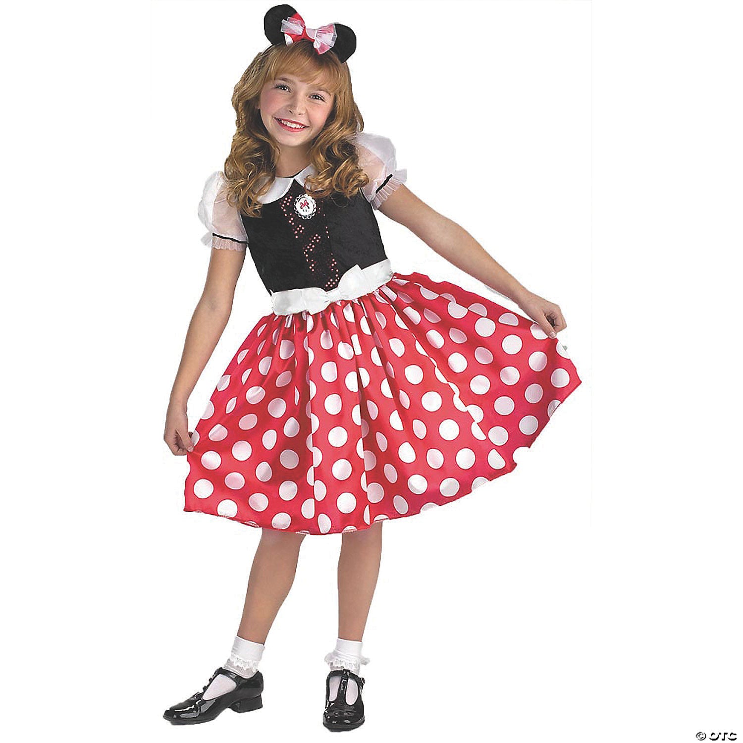 girl& 8217 s minnie mouse& 8482 costume medium~dg5036k