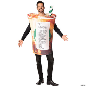 adults barista s nightmare coffee cup costume~gc297