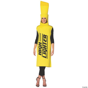 adults highlighter costume yellow~gc6738y