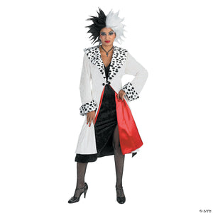 women& 8217 s prestige 101 dalmations& 8482 cruella deville costume large~dg5979