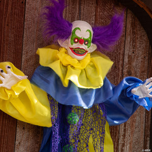 4 animated & light up shaking clown hanging halloween decoration~atc00117-a03