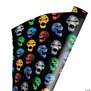 96 x 30 wrapped in terror iron maiden nights of the dead wrapping paper~masfgm102