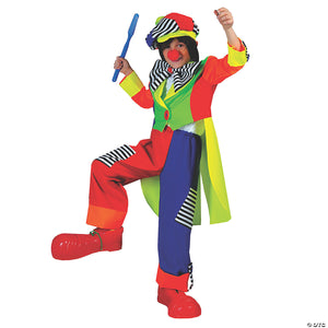 boy s spanky stripes clown costume medium~ff60638