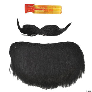 amigo black mustache & goatee set~cb16bk