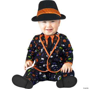 baby red & black polyester halloween party suit costume medium 12 18 months~fwck4546m