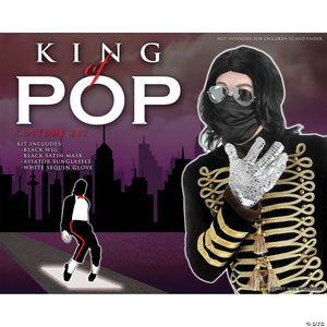 king of pop adult costume kit~elx1025