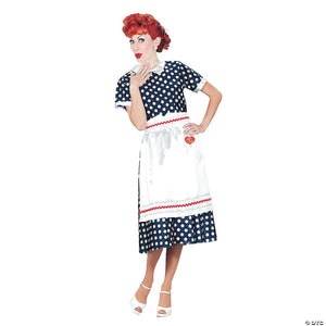 women& 8217 s i love lucy& 174 polka dot dress costume small~xr40111sm-a06
