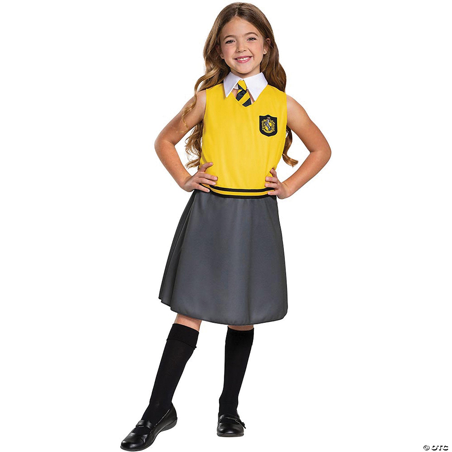 girl s classic harry potter hufflepuff dress costume large~dg108049g-a01