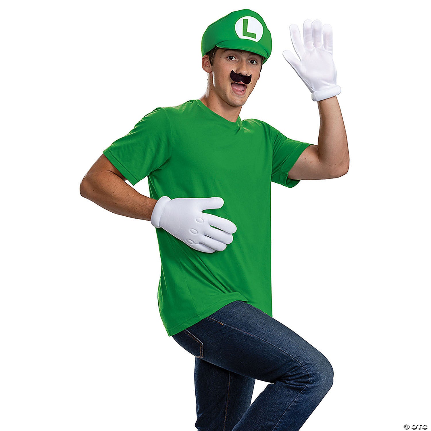 adults classic elevated super mario bros& 8482 luigi costume accessory kit~dg167329