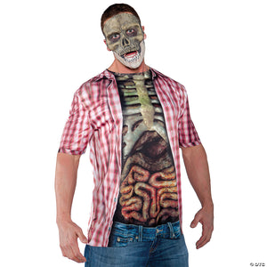 men s skeleton shirt~ur29609