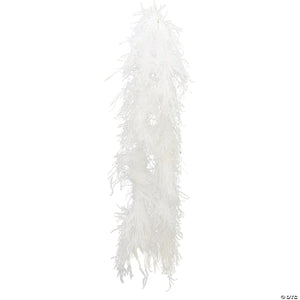 white ostrich boa~bb34wt
