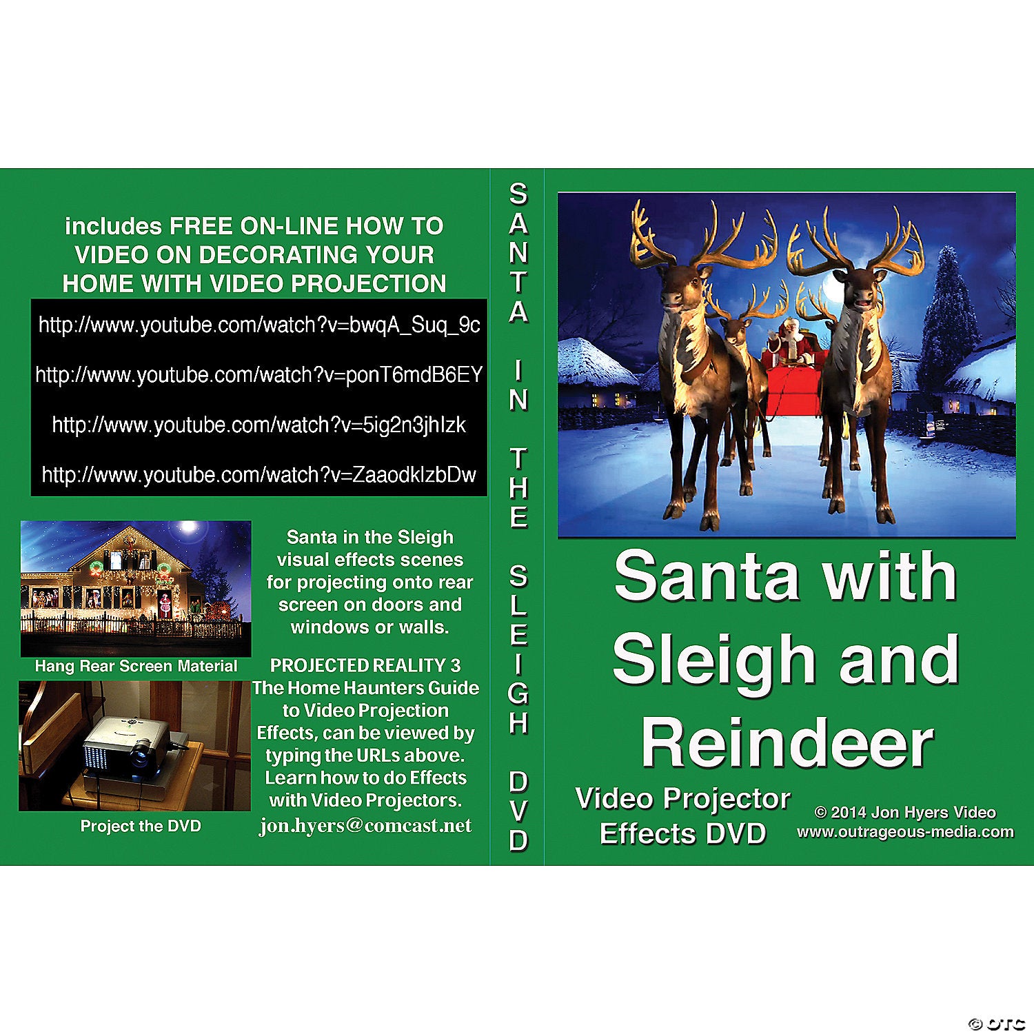 jon hyers santa and reindeer dvd~rv193