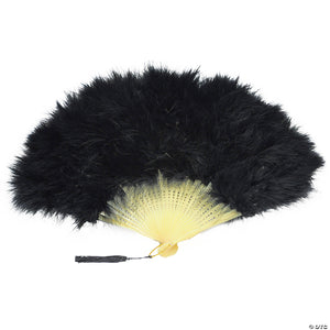 marabou feather fan~bb132bk
