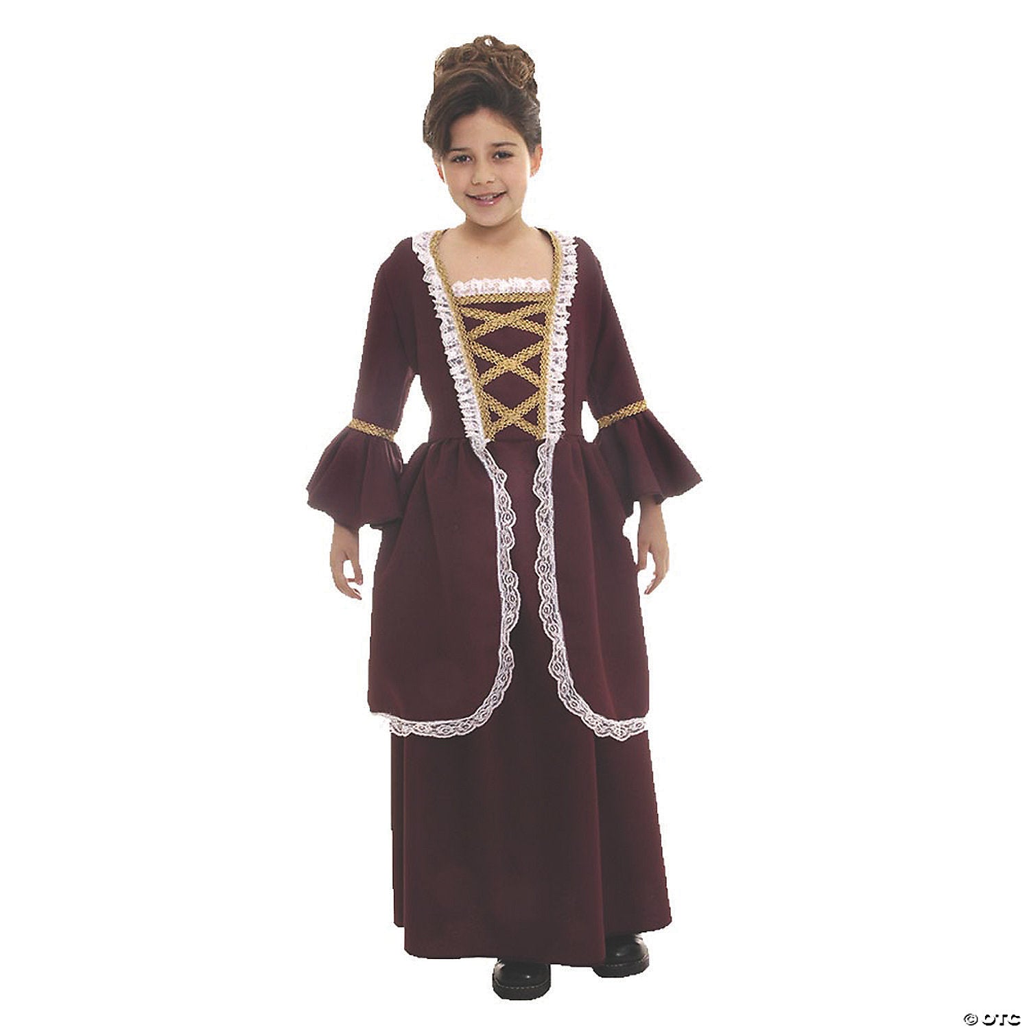 girl& 8217 s colonial dress costume large~ur26230lg