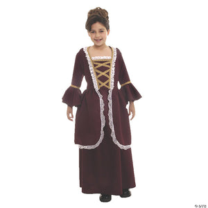 girl& 8217 s colonial dress costume large~ur26230lg