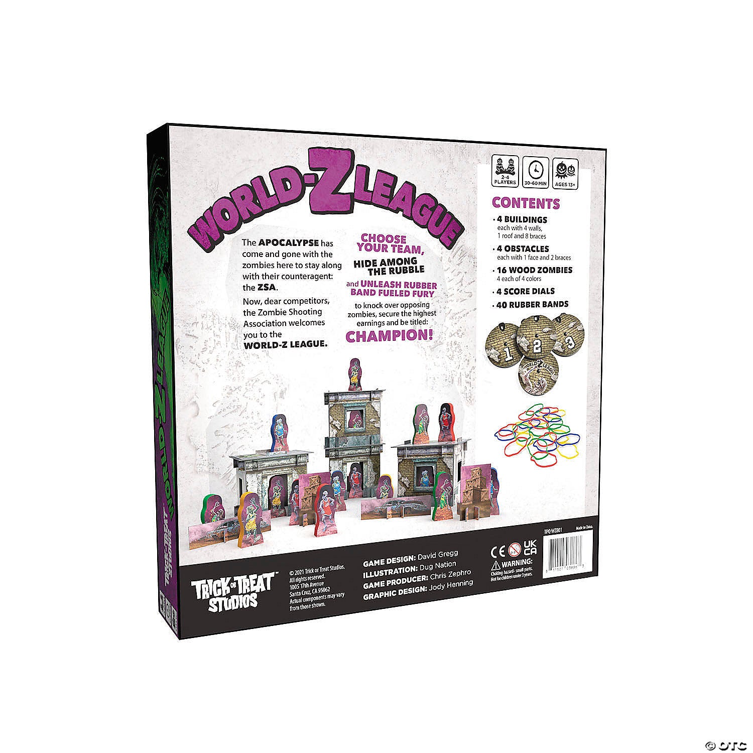 world z league zombie themed game for 1 to 4 players~matpqwzb01-a01