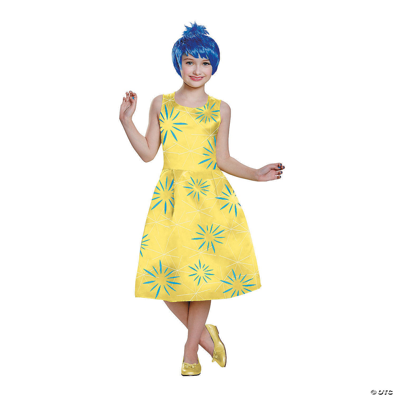 girl s deluxe inside out& 174 joy costume medium~dg86950k
