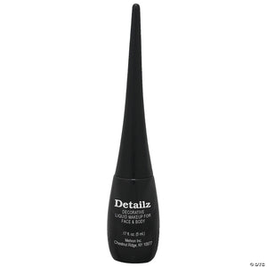 mehron detailz& 8482 fine tip liquid makeup black~dd509