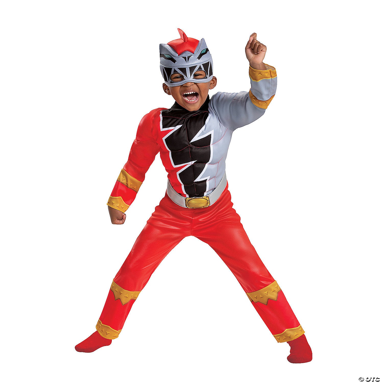 toddler boy s mighty morphin power rangers& 8482 red ranger dino fury costume 2t~dg115919s-a02