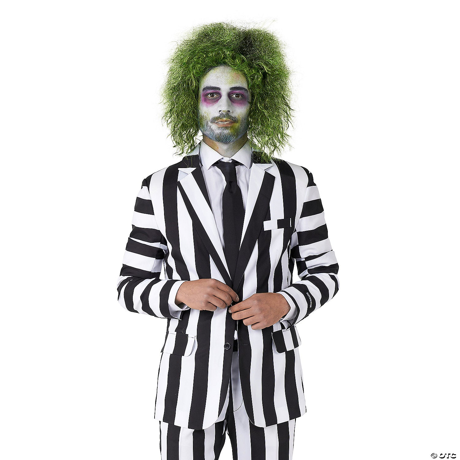 men s beetlejuice& 8482 suit costume size 40~obas1033md-a04