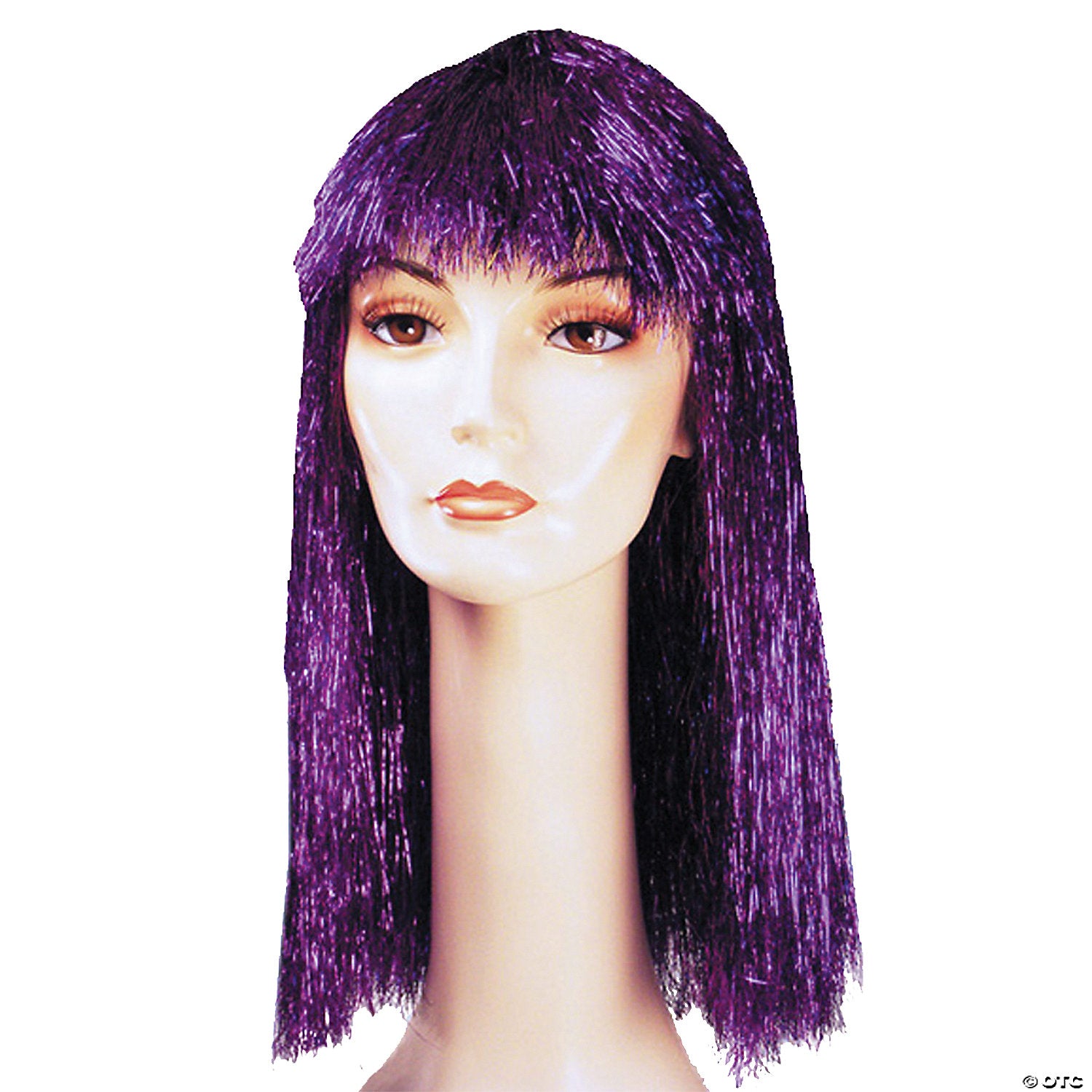 women s long tinsel pageboy wig~lw206pr