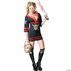 women& 8217 s miss sexy friday the 13th voorhees costume extra small~ru888822xs