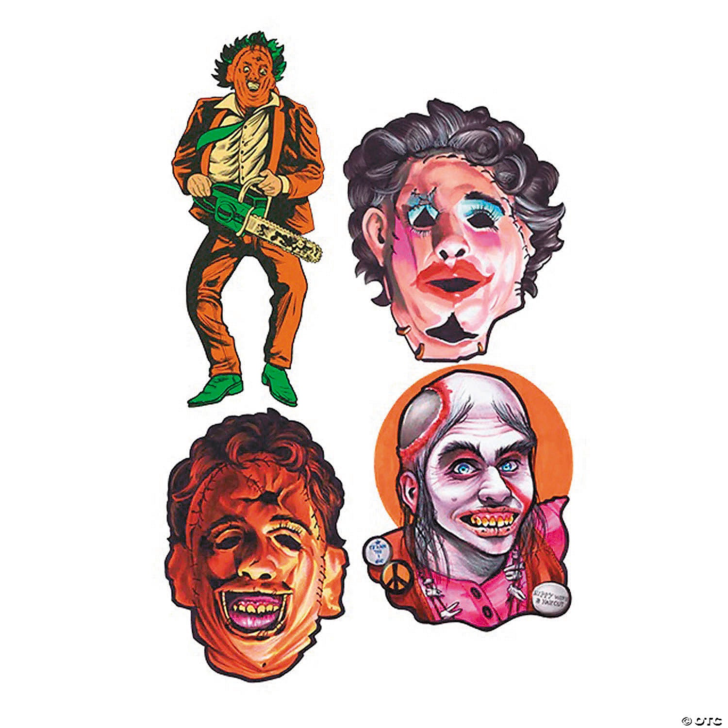 4 pc the texas chainsaw massacre& 8482 cutout wall decorations series 1~mamcrl100