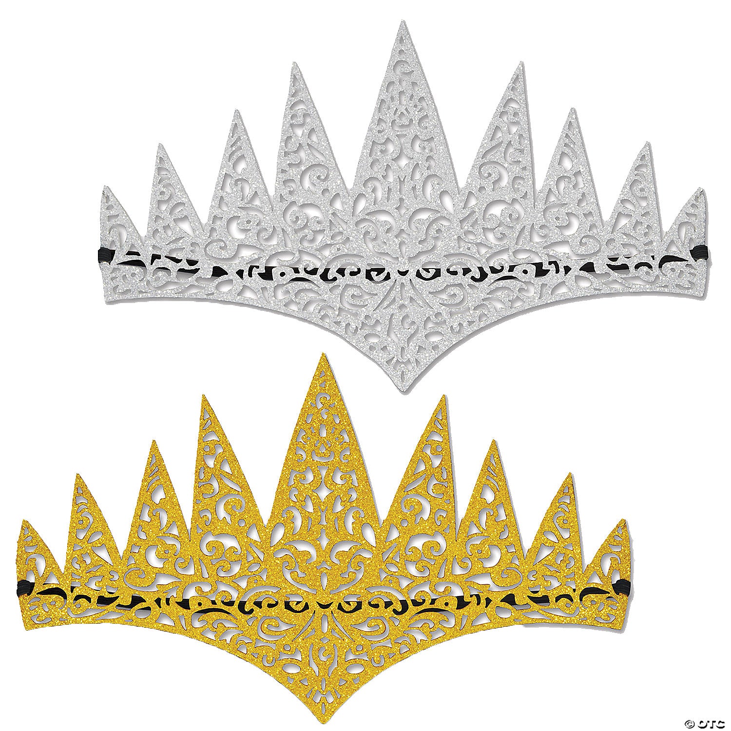 adults glitter die cut tiara~bg60665