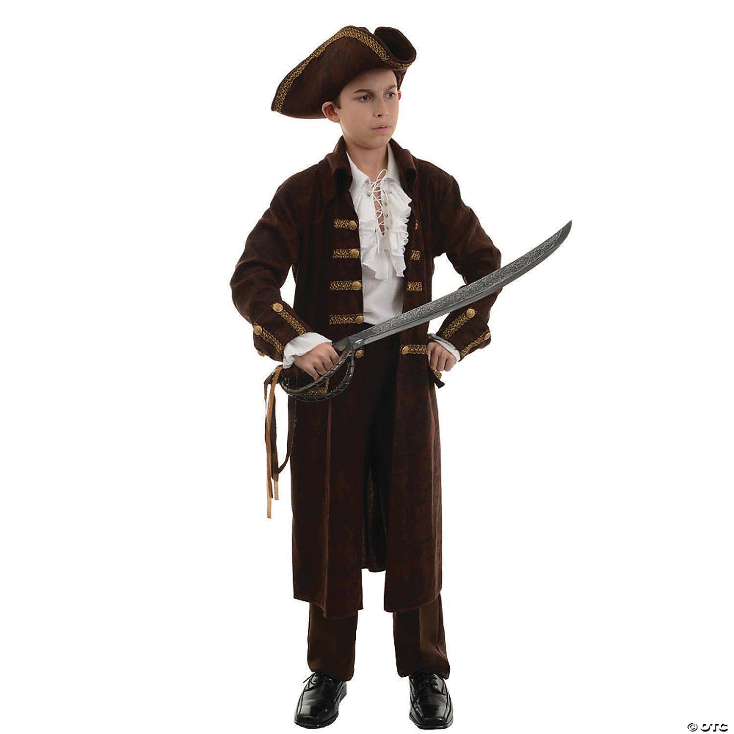 boy s brown pirate captain costume medium~ur26300md