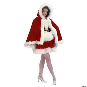 adults christmas velvet cape & muff set~ae7059