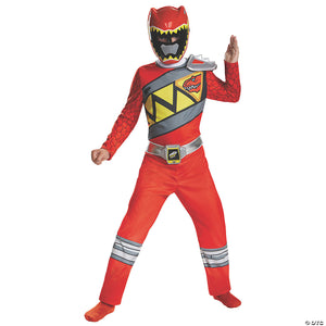 boy s classic red ranger dino costume large~dg82757g-a02