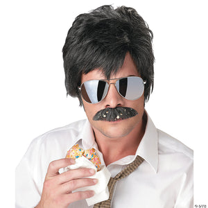 black & silver detective wig~cc70644bk
