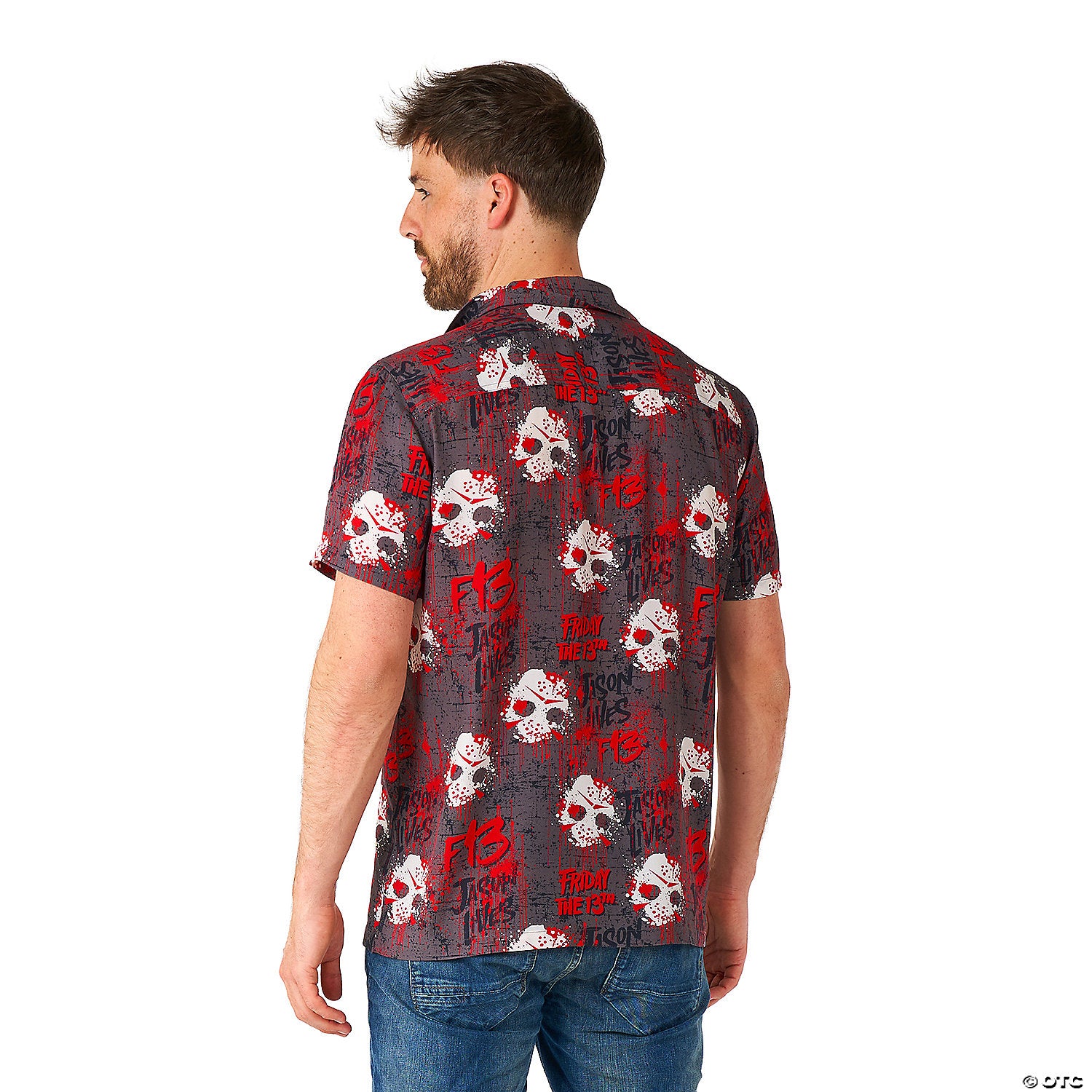 men s friday the 13th& 8482 short sleeve shirt medium 40 43~osmh1009md-a03
