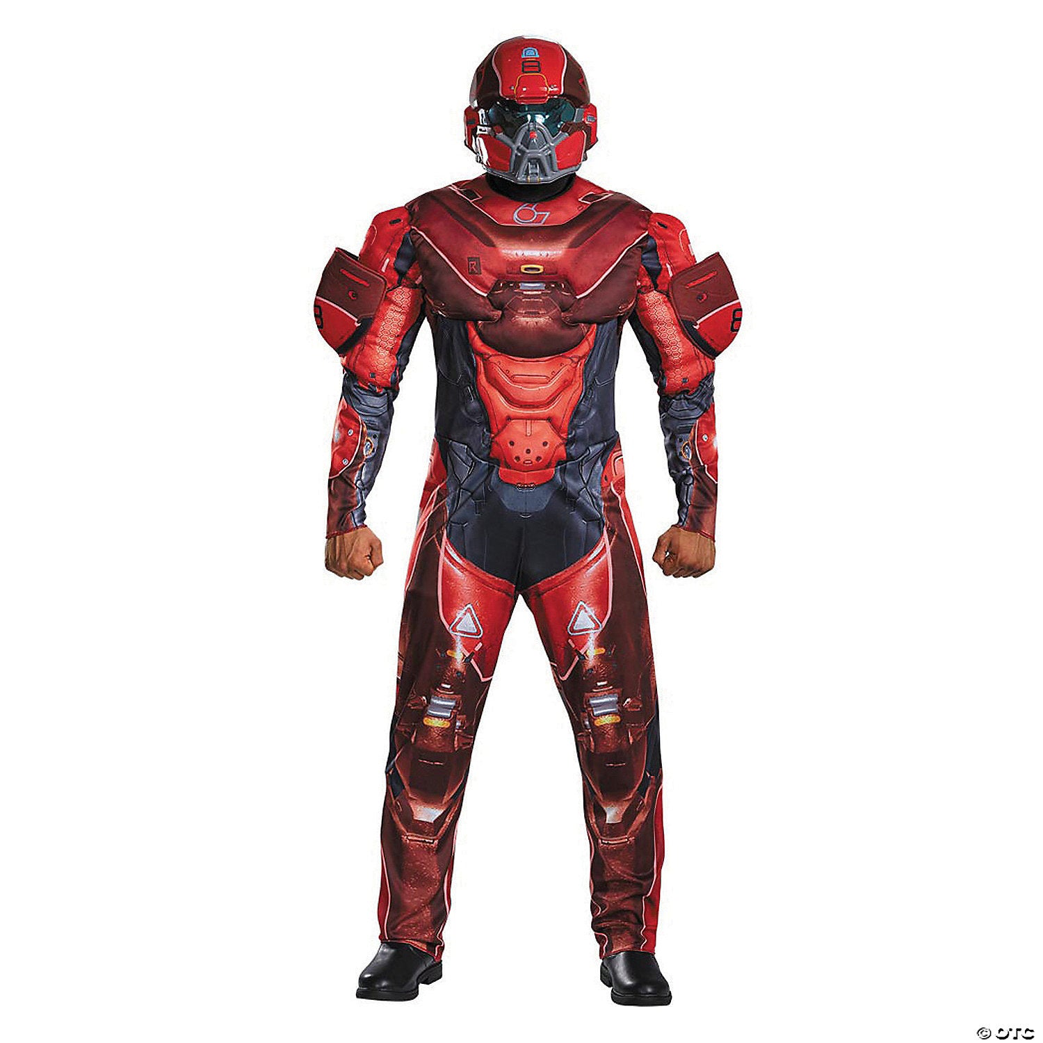 men s plus size halo red spartan costume 2xl~dg97558c