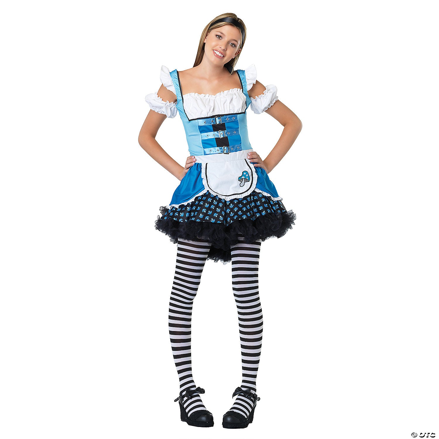 teen girl s mushroom alice costume medium large 12 14~uaj48023ml