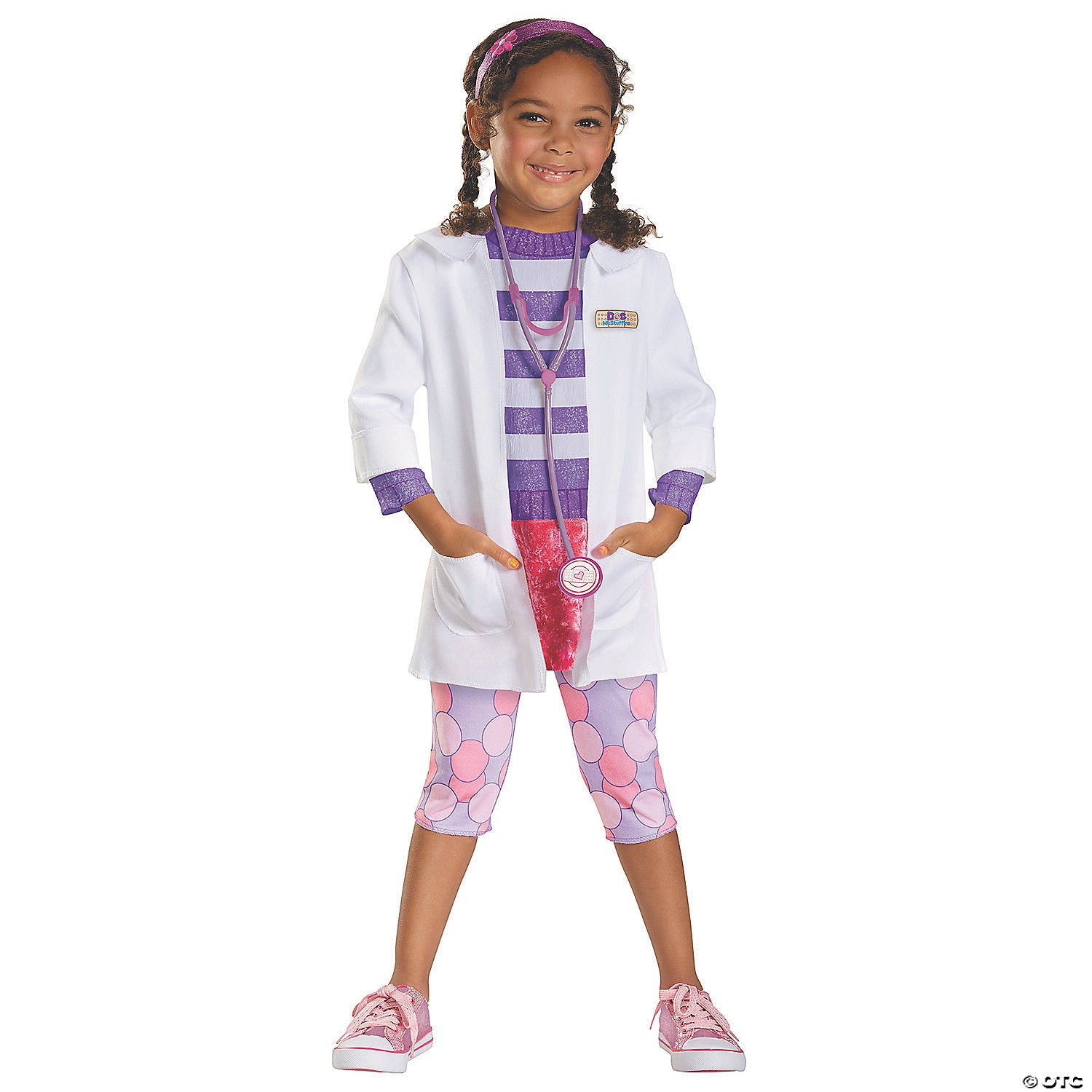 toddler girl& 8217 s deluxe doc mcstuffins& 8482 costume 3t 4t~dg59090m