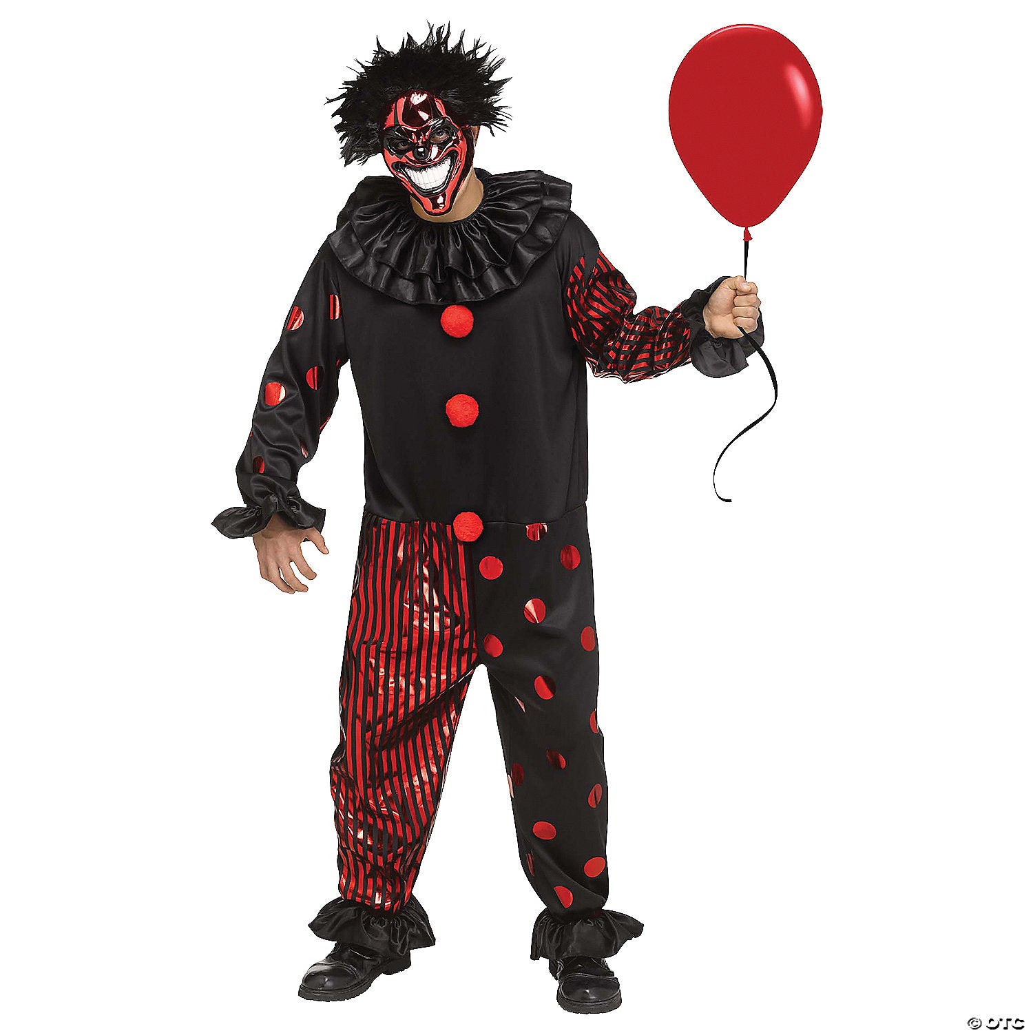 adults chrome clown costume standard~fw133044-a03