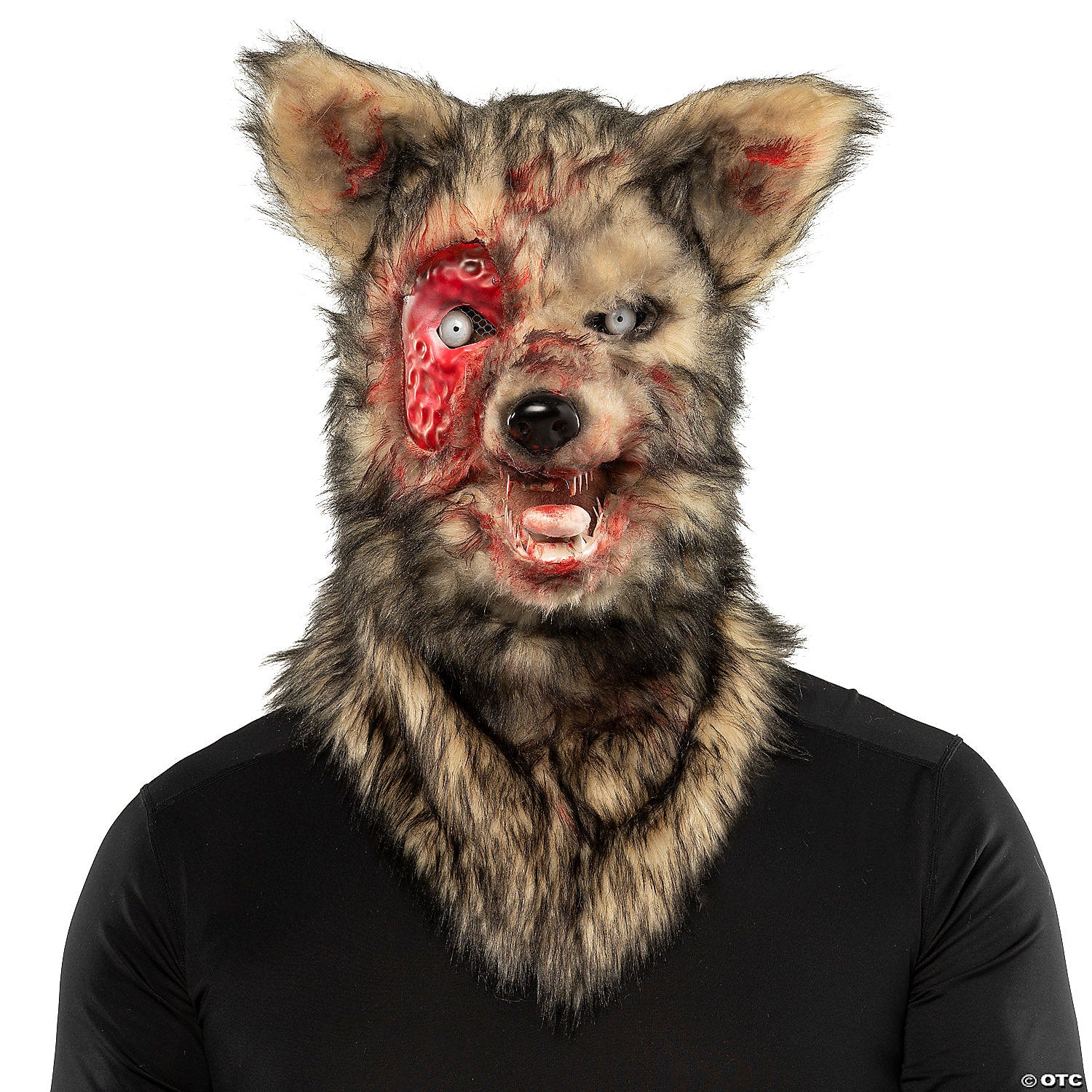 adults bloody wolf full head covering halloween mask & 8211 one size~mcbam001-a01