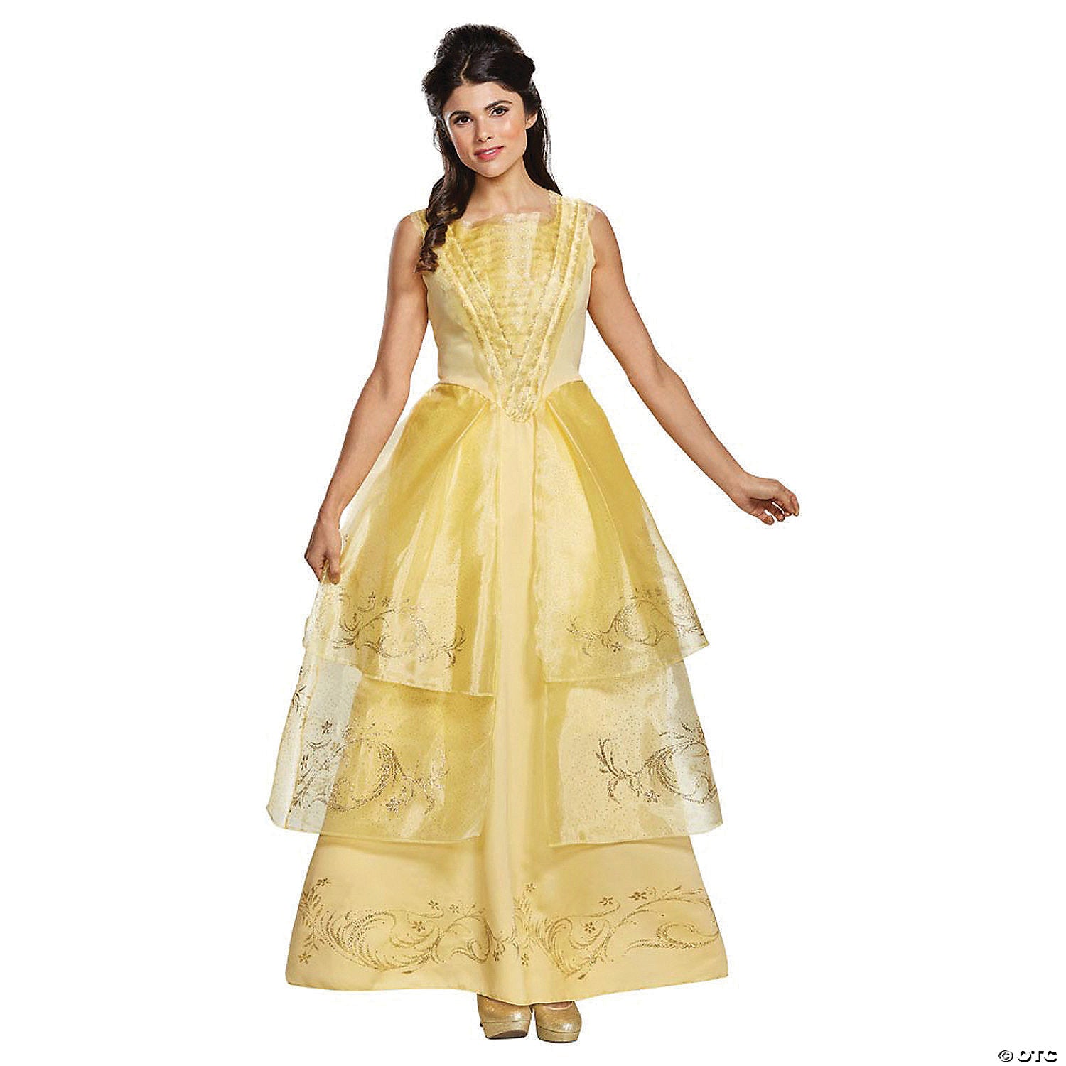 women s beauty and the beast& 8482 belle ball gown costume extra large~dg20954f