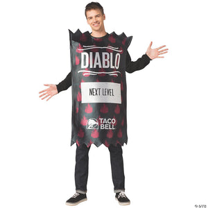 adult taco bell diablo sauce costume~gc3566