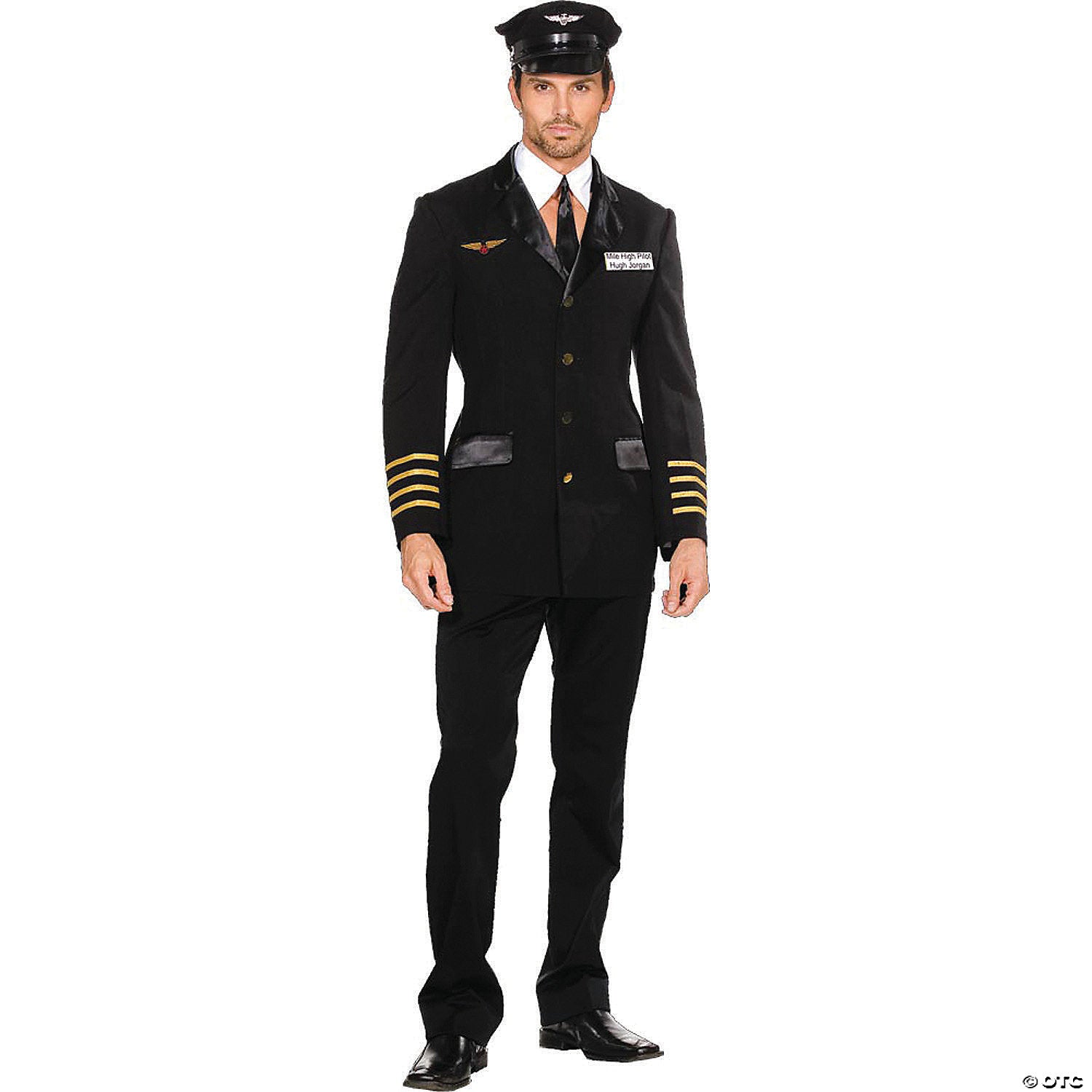 men s hugh jorgan pilot costume extra large~rl5236xl