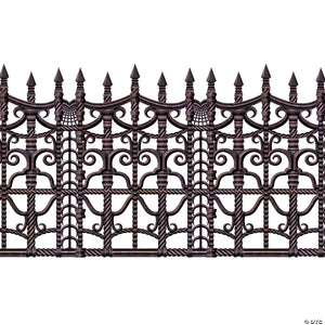 30 creepy fence border plastic backdrop~bg00908